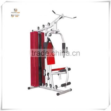 qj-hm012 one station home gym with protecting iron cover with hole and 100lb plastic weights