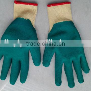Wrinkle Palm 13guage Nylon Rubber Latex Coatted Glove