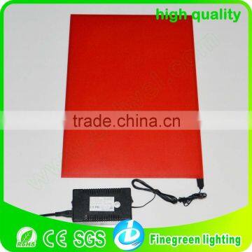 A0,A1,A2,A3,A4 standard sizes of el backlight,surper thin el backlight,pure red color of el backlight,warranty el backlight