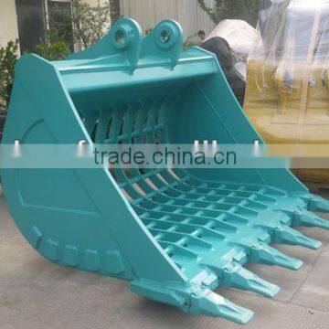 Construction machinery part fit for Kobelco bucket SK330 1800 mm width seive bucket