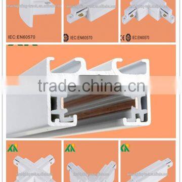 CE TUV ROSH 1 circuit 3 lines track light rail for ceiling track lighting system