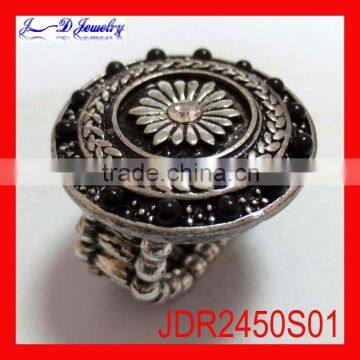 2012 silver antique alloy ring