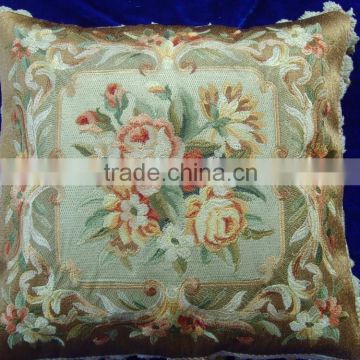 Flower design imitate aubusson car cushion cover