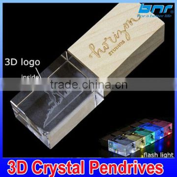 Crystal USB Flash Drive with 3D Logo Laser Printing USB 2.0 4GB 8GB 16GB 32GB Memory Stick Pen Drive Gift box                        
                                                Quality Choice
                                                          