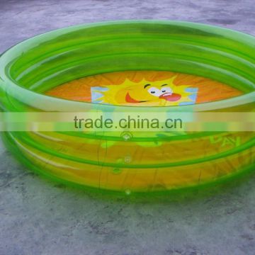 transparent round shape PVC swimming pool for kids