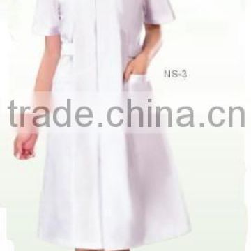 NS-3 White Nurse Uniform Dress