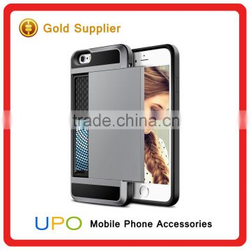 [UPO] Wholesale Hard PC Case with Credit Card Slot Stand for iPhone 6s, for iPhone 6 covers