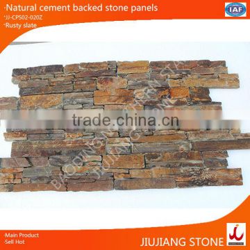 natural cement backed ledge stone panels for exterior walls