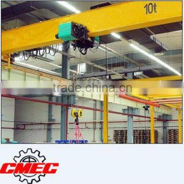 10 ton european type single girder overhead crane