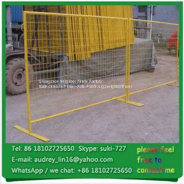 High quality 6' x 10' powder coated Canada temporary fence(ISO Certificated)