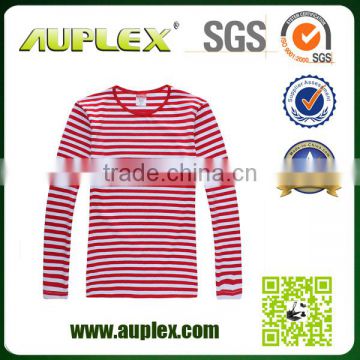 2015 new fashion wholesale custom black and yellow and red striped shirt for men women child