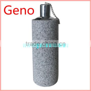 cylinder shape grey color the oil lantern