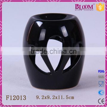 black wholesale ceramic oil burners for decoration