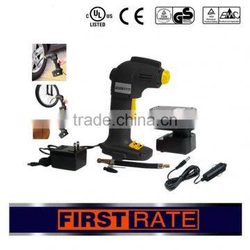 Low price Portable Battery Operated 9.6V 12V 14.4V 18V air compressor pump for sale