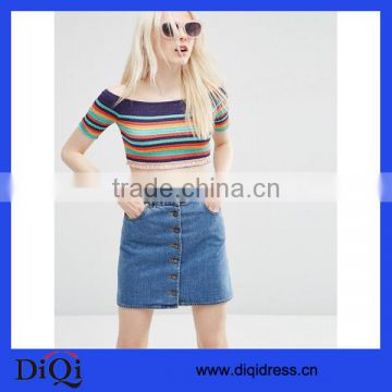Shirt Women Colorful Crop Tops Latest Tops For Girls