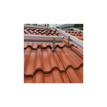 Tile roof aluminum mount PV Solar panel bracket