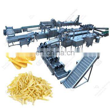 High Efficiency Frozen French Fries Production Machine For Making Potato Fries