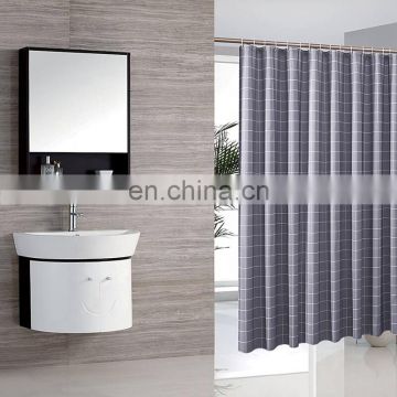 i@home hotel waterproof  thick square plaid bathroom shower curtain