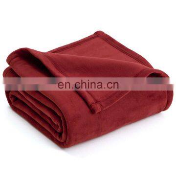 Customized Polyester Warm Fleece Flannel Throw Blanket
