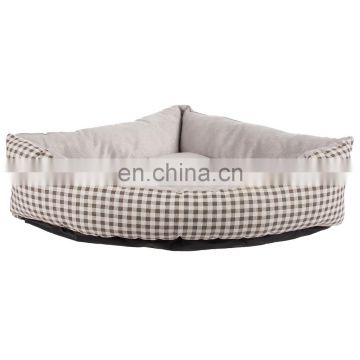 puppy product unique triangle plaid pattern pet bed