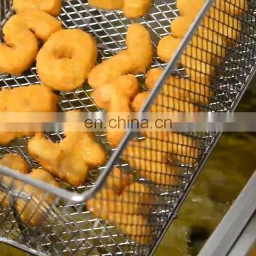 Commercial large opening vertical electric fryer 40L single cylinder large capacity fryer
