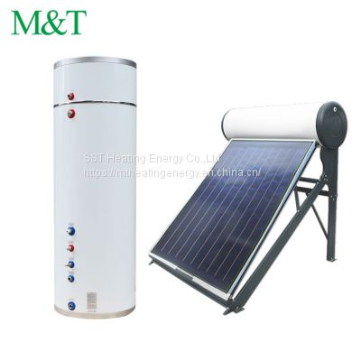 300l flat plate solar water heater tongxiang hot water storage tank with heat exchanger