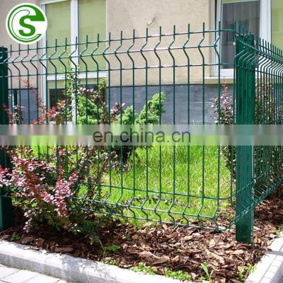Cheap ornamental pvc coated galvanized steel welded wire mesh fence panels in 6 gauge for boundary