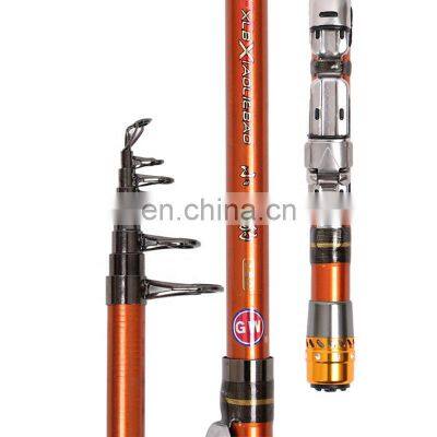 Hot sale 1.5m 1.65m 1.8m 2.1m 2.4m 2.7m Mini fishing rod telescopic carbon fiber