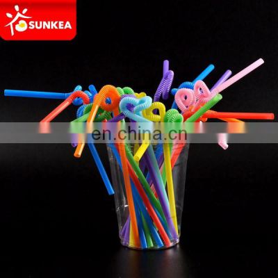 China manufacturers PP plastic extended juice straw