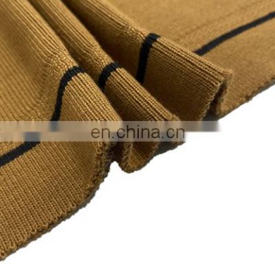high stretch elastic rib 1*1 polyester plain knit fabric rib for cuff hem collar
