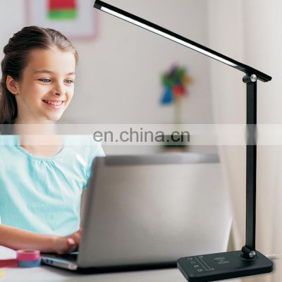 Wireless Charging Port Portable Led Desk Lamp With Wireless Charger Night Lights Qi Charging