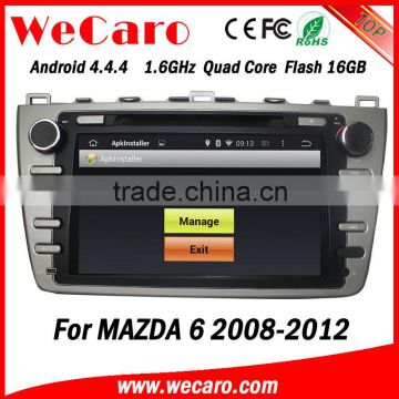 Wecaro Android 4.4.4 car dvd 8" in dash for mazda 6 car audio car stereo mirror link 2008-2012