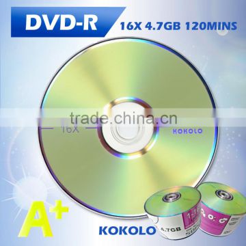 TAIWAN A+ Wholesale blank dvd, pallet blank dvd KOKOLO