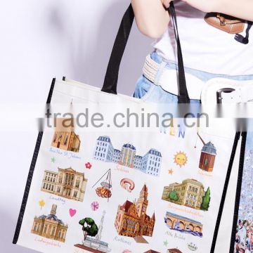 Hot PP nonwoven stamp tote shopping bag or gift bag