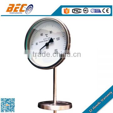 WSS-584 hot high temp thermometer with flange for temperature measurement