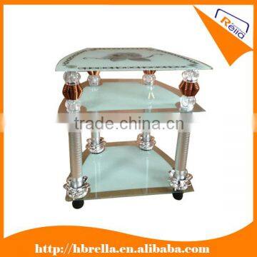 2014 modern tempered glass TV stand