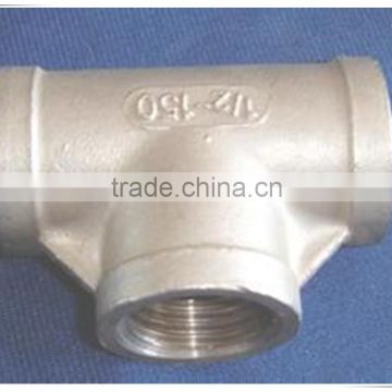 Chinese support TH tee steel thread tee fitting pipe