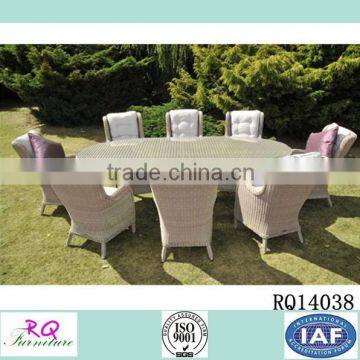 Glass Top Round Dining Table For Garden Use New Design