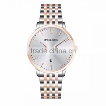 2016 new Classical design top luxury 316L stainless steel elegant Rainbow dial quartz women wrist watch