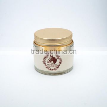 70g Cream Jar Glass Jar with gold cap candy jar (price without sticker) Horse oil bottle