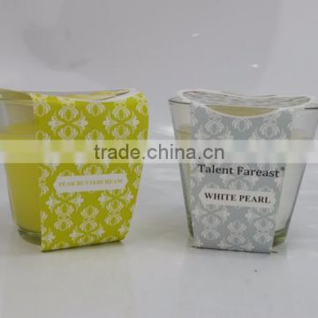 505 Custom Colorful and Scent Glass Modern Wedding Candle