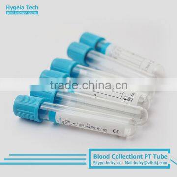 Factory direct supply disposable blue top blood vacutainer tube