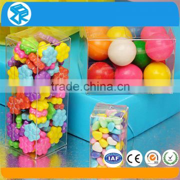Crystal clear tubes,plastic square shaped pop-up tubes