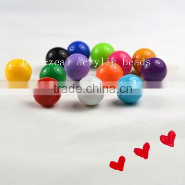 2013 high quality colorful solid acrylic beads
