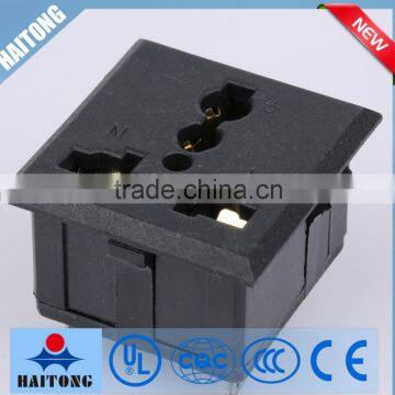 Black waterproof AC socket with 3 inside pin best products for import