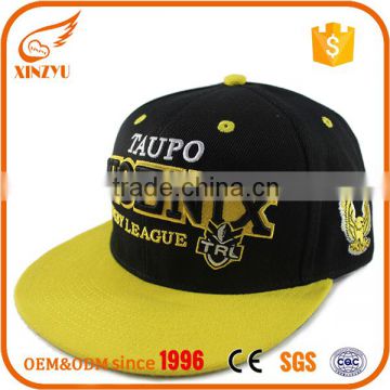 Wholesale cheap 6 panel 3D embroidery cotton twill snapback caps
