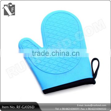 Waterproof Silicone Oven Glove of Blue