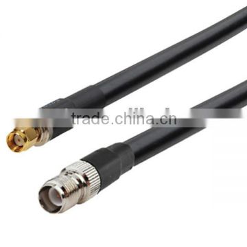 RF Pigtail RP-SMA male to RP-TNC female cable LMR400 crimp connector