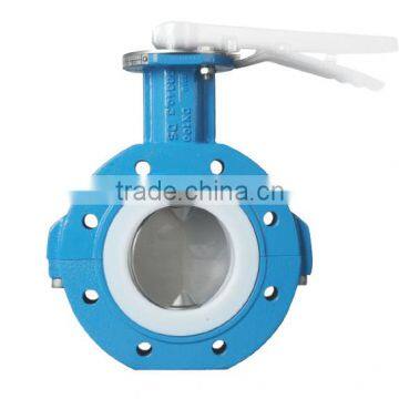 PTFE Anti-corrosion Butterfly Valve/Lining Ball Valve Export