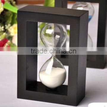 wooden sand hourglass